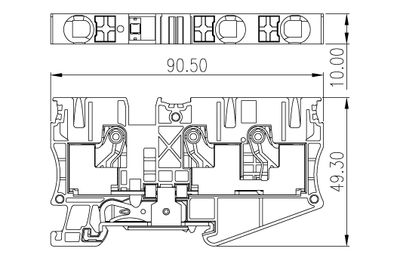 Dinkle DP10-TN-PE, GTB C3, pushin, 0.5-16mm2, GY