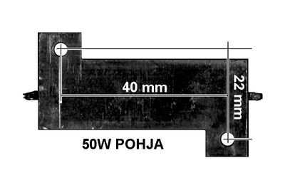 TEHOVASTUS 50W: 100ohm
