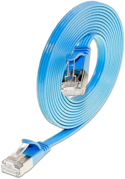 CAT6 LITTEÄ VERKKOKAAPELI U/FTP 1,0m sininen CAT6 LITTEÄ VERKKOKAAPELI U/FTP 1,0m sininen