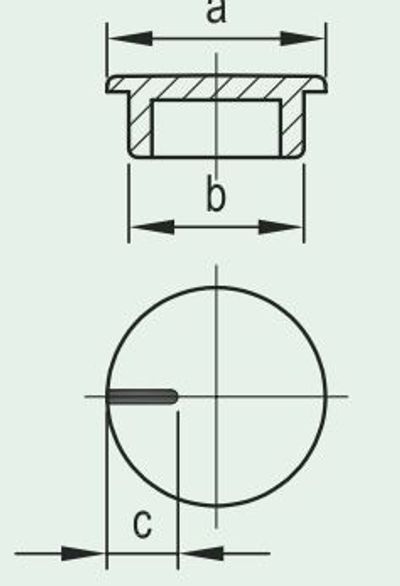 NUPIN KANSI  35mm, MUSTA