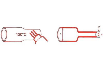 KUTISTEMUOVI RNF3000 18/6mm 1,2m PUNAINEN KUTISTEMUOVI RNF3000 18/6mm 1,2m PUNAINEN