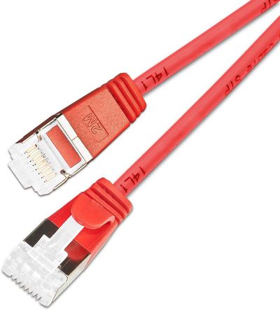CAT6A 10G OHUT VERKKOKAAPELI U/FTP 0,5m punainen