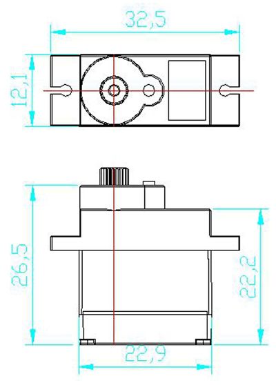 Feetech JATKUVAN KIERRON DIGITAL SERVO 6V 15Ncm