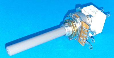 POTENTIOMETRI KYTKIMELLÄ MONO 6,3mm  0,4W LIN 10kohm