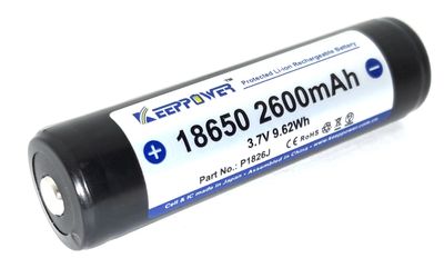 18650-KOON 3,7V 2400mAh LITIUM-KENNO ELEKTRONIIKALLA