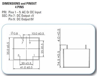 PIIRIKORTTIMUUNTAJA 7,5W 5V