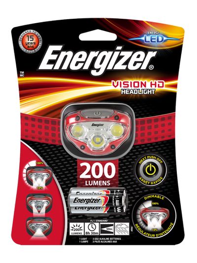 OTSALAMPPU ENERGIZER VISION HD  (3xAAA)