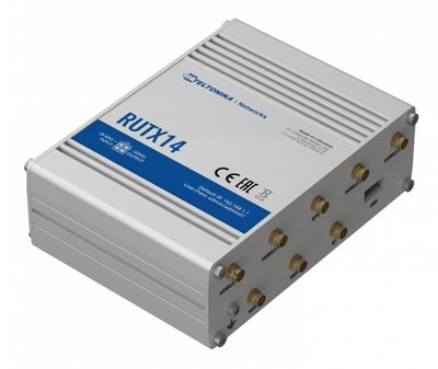 Teltonika RUTX14 4G/LTE-A 5xCAT6/WiFi/BT DUAL-SIM REITITIN