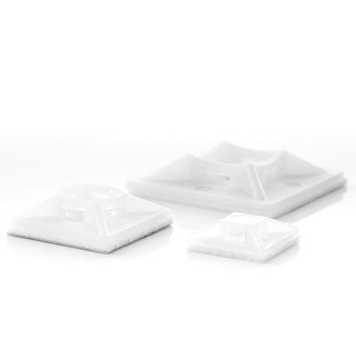 NIPPUSIDEKIINNIKE  19x19mm VALKOINEN 100kpl