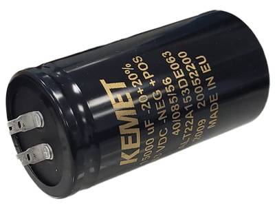 KEMET ALT22A153DE063 – alumiinielektrolyyttikondensaattori 15000µF 63V