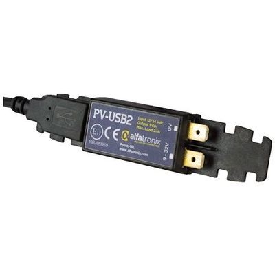 10W kojetaulun alle asennettava USB-laturi, 9-32/5VDC 2,1A