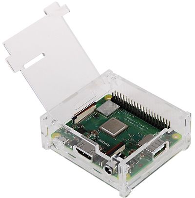 Joy-IT RASPBERRY PI 3A+ KOTELO LÄPINÄKYVÄ