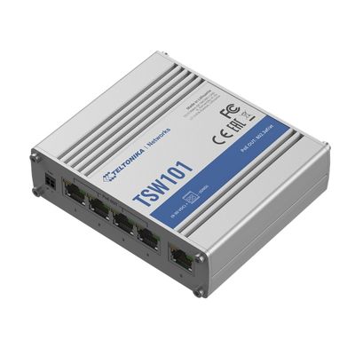 Teltonika TSW101 5x1GB(Poe+) ETHERNET KYTKIN Teltonika TSW101 5x1GB(Poe+) ETHERNET KYTKIN