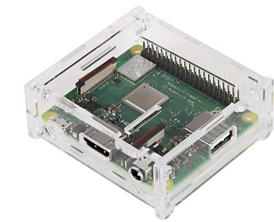Joy-IT RASPBERRY PI 3A+ KOTELO LÄPINÄKYVÄ