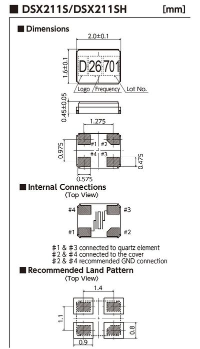 KIDE SMD 38.40MHz 10PF 2016