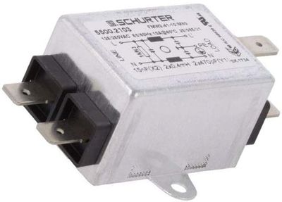 SCHURTER 5500.2103 VERKKOSÄHKÖSUODIN 10A 0,47nF + 400µH SCHURTER 5500.2103 VERKKOSÄHKÖSUODIN 10A 0,47nF + 400µH