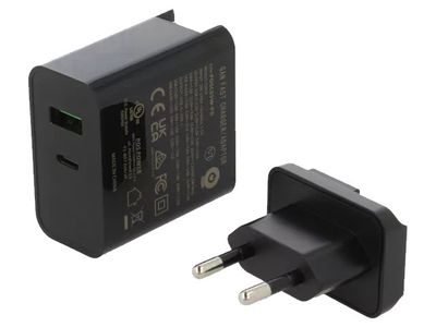 USB-YLEISVIRTALÄHDE USB-C/A PD 65W