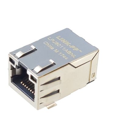 RJ45 10/100 PIIRILEVYLIITIN KULMA SMD muuntajilla