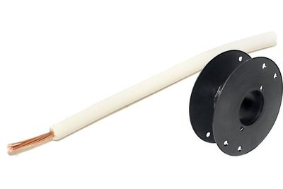 ASENNUSJOHTO 0,50mm2 VALKOINEN 100m kela ASENNUSJOHTO 0,50mm2 VALKOINEN 100m kela