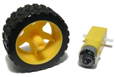 PYÖRÄ Ø65x27mm +MOOTTORI