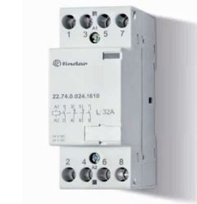 KONTAKTORI DIN-KISKOON 4-NAP 24VAC/DC 32A