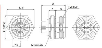 Hirose RM15TRD-12P(71) LIITIN 12-NAPAINEN UROS RUNKO