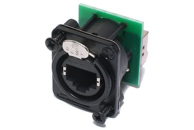 EtherCon RJ45 NAARAS XLR-MALLINEN PANEELILIITIN EtherCon RJ45 NAARAS XLR-MALLINEN PANEELILIITIN