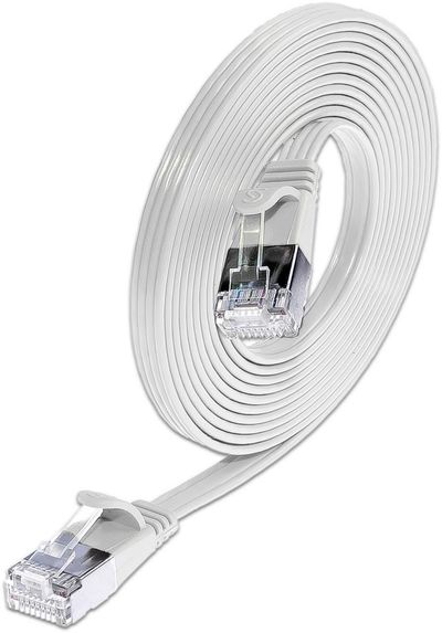 CAT6 LITTEÄ VERKKOKAAPELI U/FTP 1,5m valkoinen CAT6 LITTEÄ VERKKOKAAPELI U/FTP 1,5m valkoinen