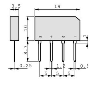 DIODISILTA 1,5A 500Vrms DIODISILTA 1,5A 500Vrms