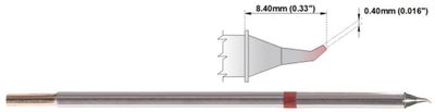 Thermaltronics JUOTINKÄRKI 0,4mm TERÄVÄ 30° (STTC-826)