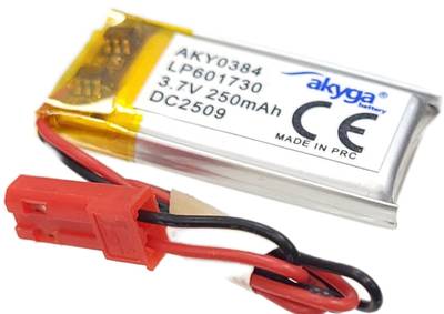 Li-Po Akku  3,7V  250mAh 6 x 17 x 30,5mm