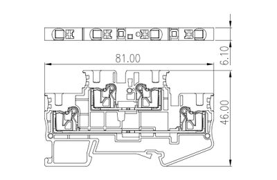 Dinkle DPP4N, BiLFTB, pushin, 0.2-6mm2, BG