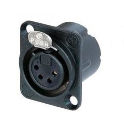 Neutrik XLR 4-NAP NAARASRUNKO MUSTA Neutrik XLR 4-NAP NAARASRUNKO MUSTA