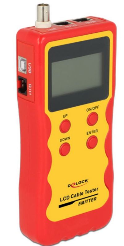 KAAPELITESTERI RJ45 / RJ12 / BNC / USB PITUUSMITTAUKSELLA