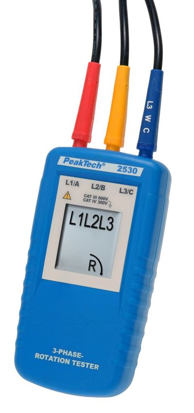 PeakTech 2530 3-VAIHEJÄRJESTYSTESTERI PeakTech 2530 3-VAIHEJÄRJESTYSTESTERI
