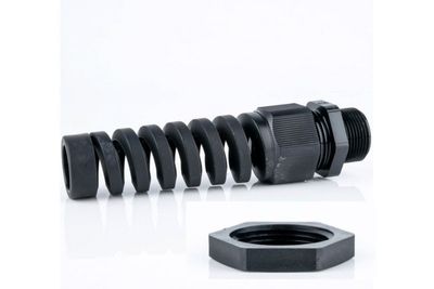 VEDONPOISTAJA Ø5-10mm  MUSTA TAIVUTUSSUOJALLA