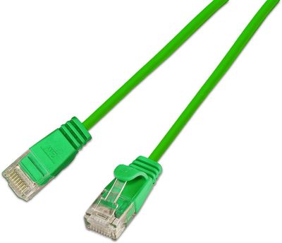 CAT6 OHUT VERKKOKAAPELI U/UTP 0,15m vihreä