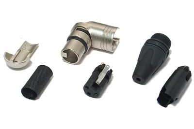 Neutrik XLR-NAARAS 3-NAPAINEN KULMA