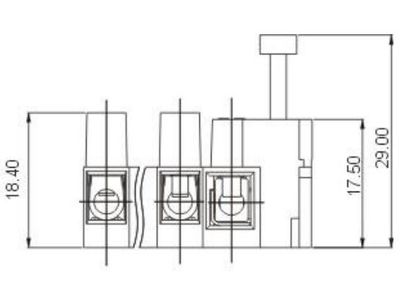 RUUVILIITOSRIMA 0,5-2,5mm2 3-NAPAINEN SULAKEPITIMELLÄ