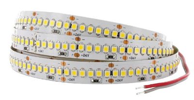 2,5m LED-NAUHA LÄMMIN VALKOINEN 24V  1,88A, 18W/m