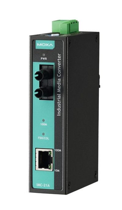 Moxa MEDIAMUUNNIN RJ45/100FX-multimode, ST, 5km
