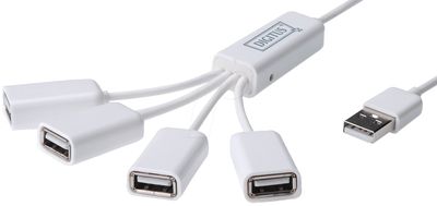 USB-2.0 4/1-PORTTINEN JOHTOHUBI