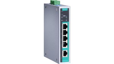 Moxa Gigabit PoE Ethernet kytkin, 4xPoE+1xRJ45