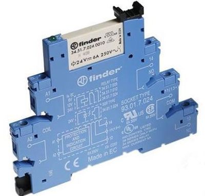 RELEMODUULI DIN-KISKOON 6A 24V RELEMODUULI DIN-KISKOON 6A 24V