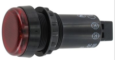 LED-MERKKIVALO Ø22mm 230V PUNAINEN