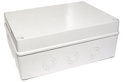 VEDENPITÄVÄ MUOVIKOTELO LÄPIVIENNEILLÄ 129x239x328mm