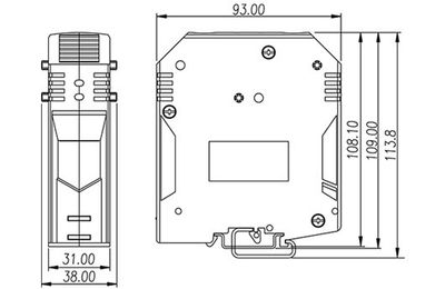Dinkle DK150, SLFTB C2, 1kV 309A, screw, 35-150mm2, BG