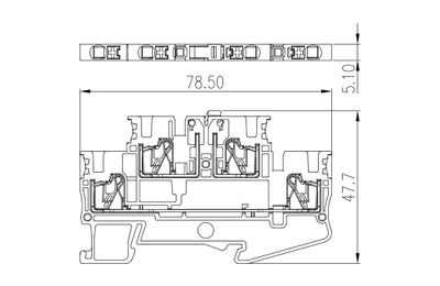 Dinkle DPP2.5N-TG, BiLDTB, 400V, pushin, 0.2-4mm2, BG