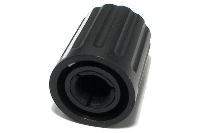 PAINETTAVA NUPPI 6mm AKSELILLE Ø14mm MUSTA