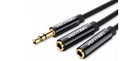 Vention ADAPTERI 2x JAKKI STEREO 3,5mm / PLUGI STEREO Vention ADAPTERI 2x JAKKI STEREO 3,5mm / PLUGI STEREO